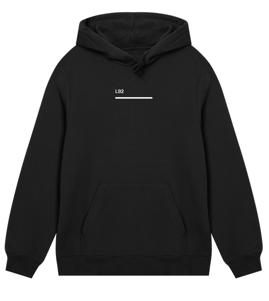 tracks | powder ski | hoodie | white-on-black edition