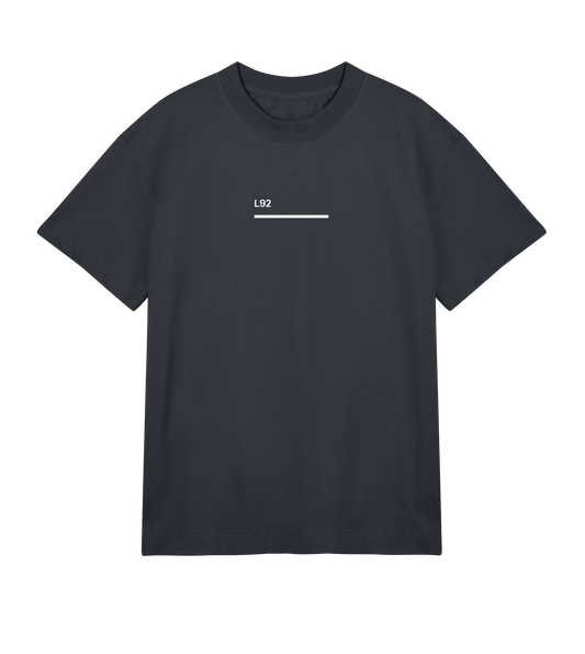 tracks | powder ski | tshirt | white-on-black edition